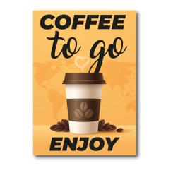 Plakat "Coffee to go", DIN A1 