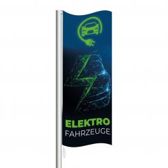 Flag "Elektro" green/blue 