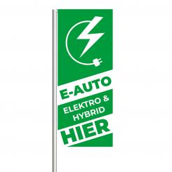 Fahne "Elektro & Hybrid", 120 x 300 cm 
