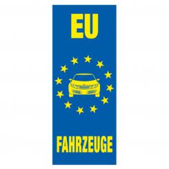 Fahne "EU Fahrzeuge", 120 x 300 cm 