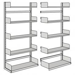 Basic Unit for free-arm shelf, one-side |
