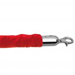 Luxury Barrier Rope, red red with chrome