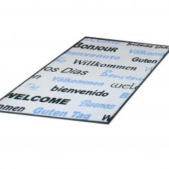 Doormat with International Greetings 