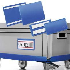 Self-adhesive label pocket 297x210 mm, blue, 50 piece 