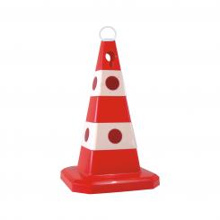 Traffic Cone with large reflectors, red red
