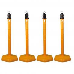 Barrier Column Set, 4-pcs.yellow 