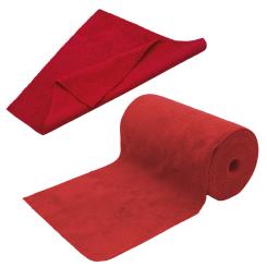 Rolls of microfibre cloths, 75pcs, rot 