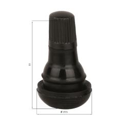 Rubber Valve TR412 with metal cap, 100 piece 