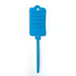 Schlüsselanhänger mit Kabelbinderverschluss, blau, 200 Stück blau