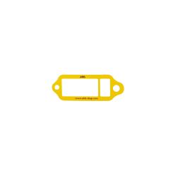 Plastik-Schlüsselanhänger Nachfüllpack (klein) gel, 100 Stück gelb
