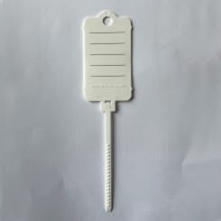 Schlüsselanhänger mit Kabelbinderverschluss, weiß, 200 Stück weiß
