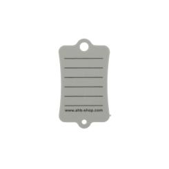 Schlüsselanhänger-Nachfüllpack, grau, 100 Stück grau