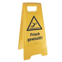 Warnschild "Frisch gewischt!" Frisch gewischt!