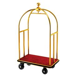 Gepäckservicewagen, golden "Red Carpet" 