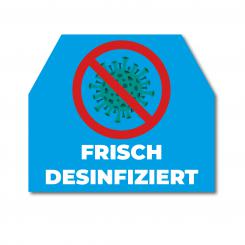 Sticker "Freshly disinfected", 30 piece 