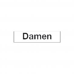 Hinweisschild "Damen" 