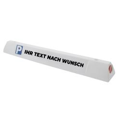 Parking lot boundary white, text as desired 90cm 