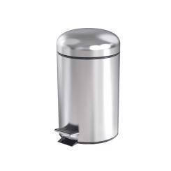Pedal bin, stainless steel, Ø 29.2. cm, 30 L 