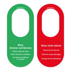 Türhängeschild "Bitte nicht stören / Aufräumen", 10 Stück 