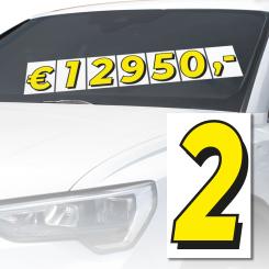 3D Price Digits yellow/black 