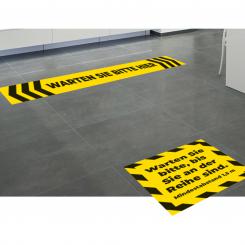 Fußbodenaufkleber-Set "Sicherheitsabstand" 
