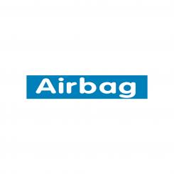Slogan Sticker blue / white Airbag