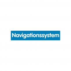 Hinweisschild "Navigationssystem" blau Navigationssystem