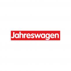 Slogan Sticker red / white Jahreswagen