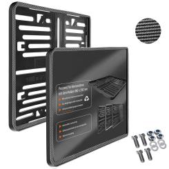 Motorcycle License Plate Amplifier "Carbon" 