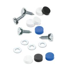 License plate mounting set, passenger car 5.5 x 16 