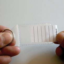 Soft Clear Plastic Key Fob, 100 piece 