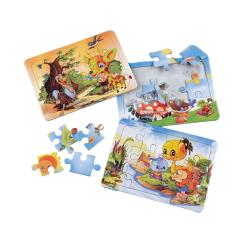 Funny cartoon animal puzzles 
