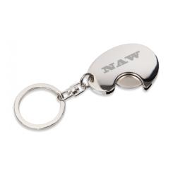 Keychain with chip for the shopping cart 