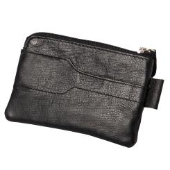 Key pocket, leather, black 