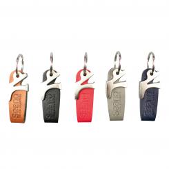 Imitation leather key ring with bottle opener 
