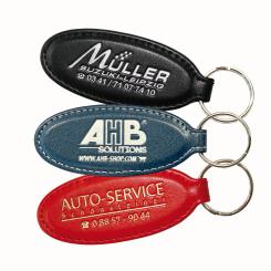 Key Fob, plastic, oval 