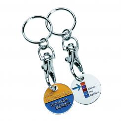 Key Fob with chip on metal carabiner 