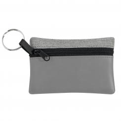 Key Bag, black, grey-silver, 115 x 75 mm 
