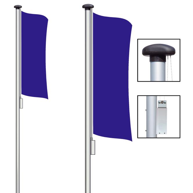 Flagpole/ hoisting mechanism, 8,8 m