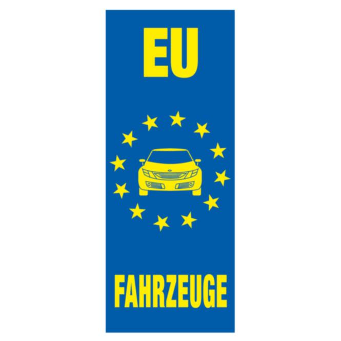 Fahne "EU Fahrzeuge", 150 x 400 cm