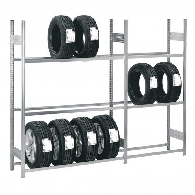 Tire and Wheel Basic Shelves | 2500 x 1000 x 400 mm