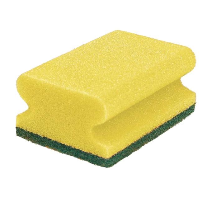 Spülschwamm Vlies, 9,5 x 6,9 x 4,2 cm, mit Griff