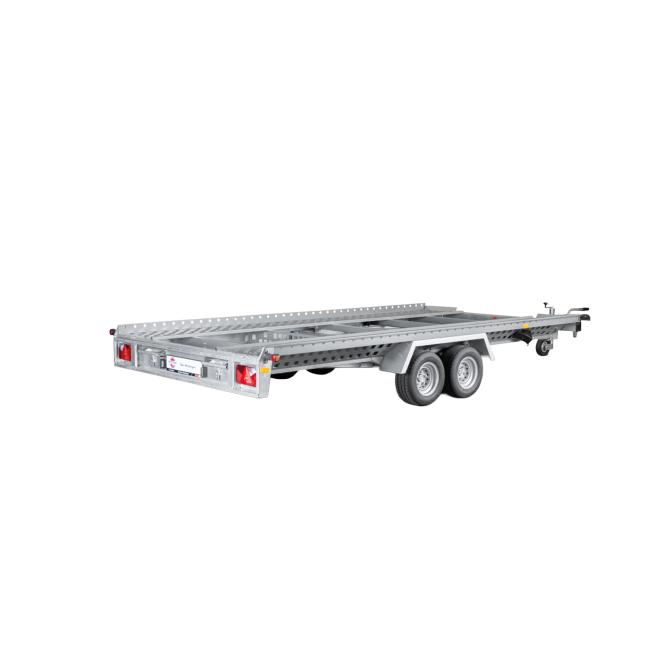 Autotransport-Anhänger mit Auffahrschienen