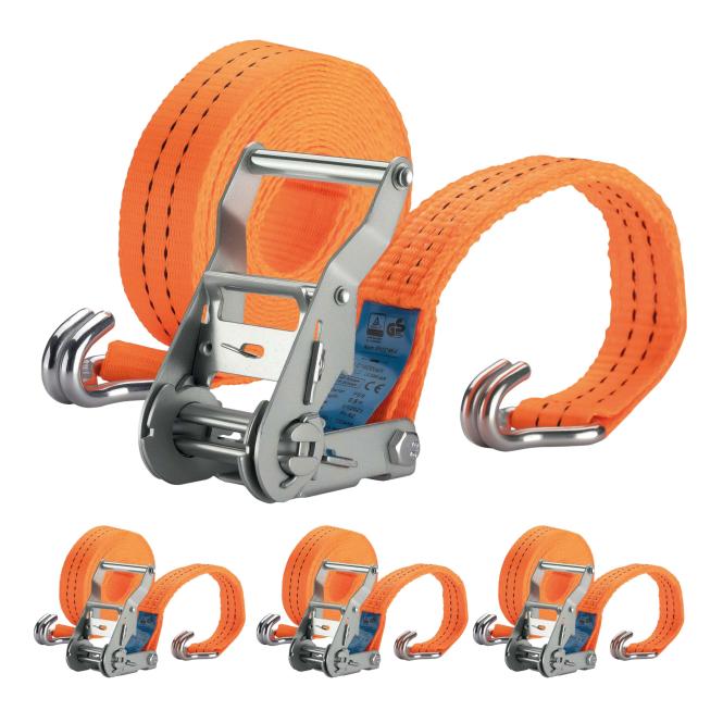 Spanngurte mit Ratsche – 4er Set (3000 daN)