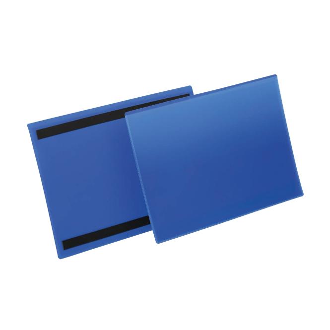 Magnetische Etikettentaschen, verschiedene Größen, 50 Stück | 297 x 210 mm | dunkelblau