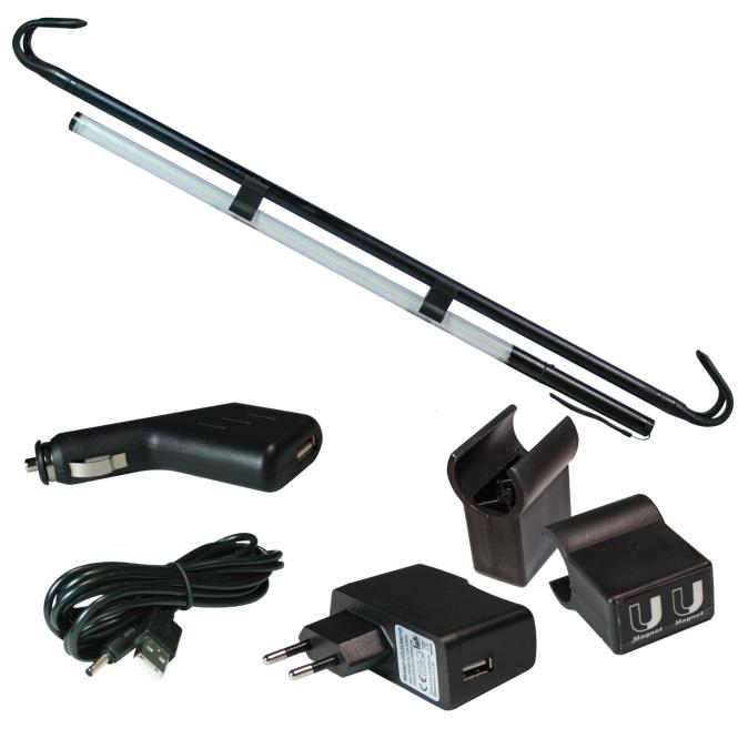 Motorhauben-& Arbeitslampe mit 200 SMD-LEDs - 3in1