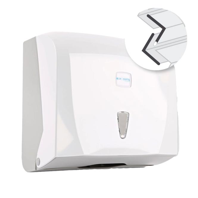 Folded towel dispenser