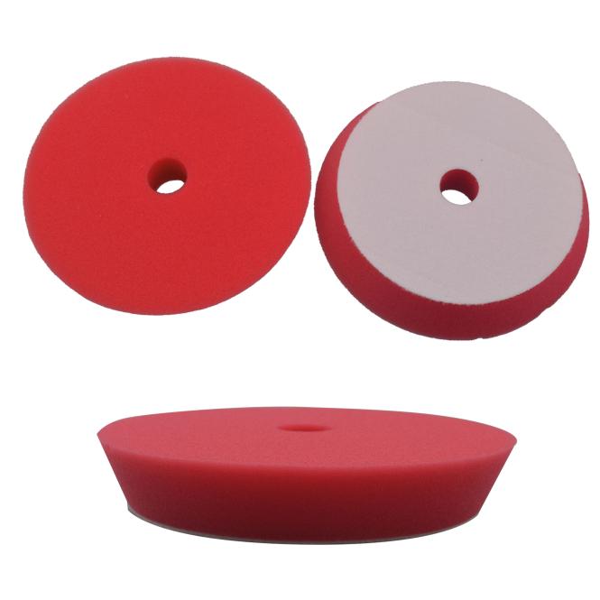 Professional polishing pads, red medium cut