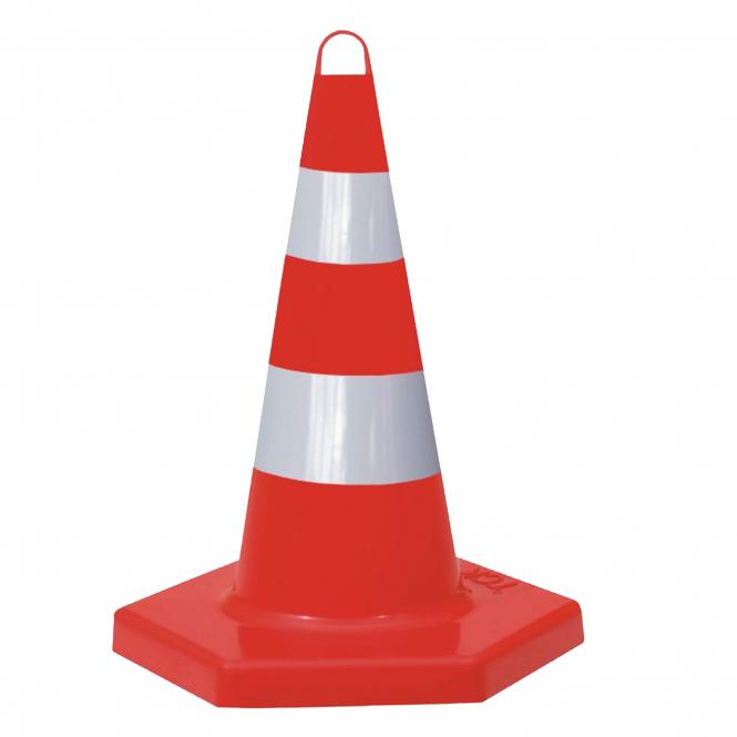 Traffic Cone Hexagon | with 2 stripes, daylight