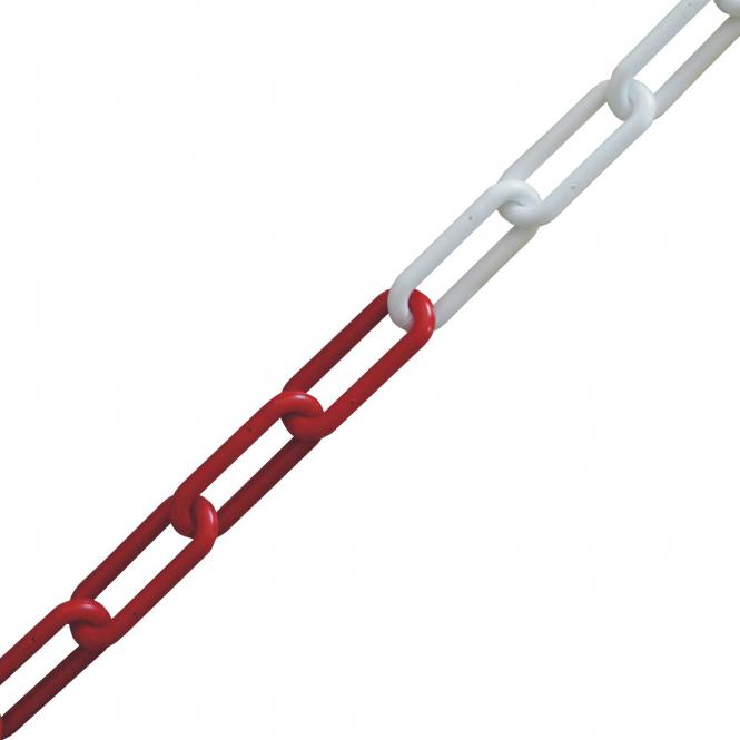 Chain red-white 6 mm
